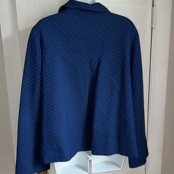 Pendleton Royal Midnight Geometric Button-Up Jacket – Size 16 ✨💙 - Picture 4 of 7